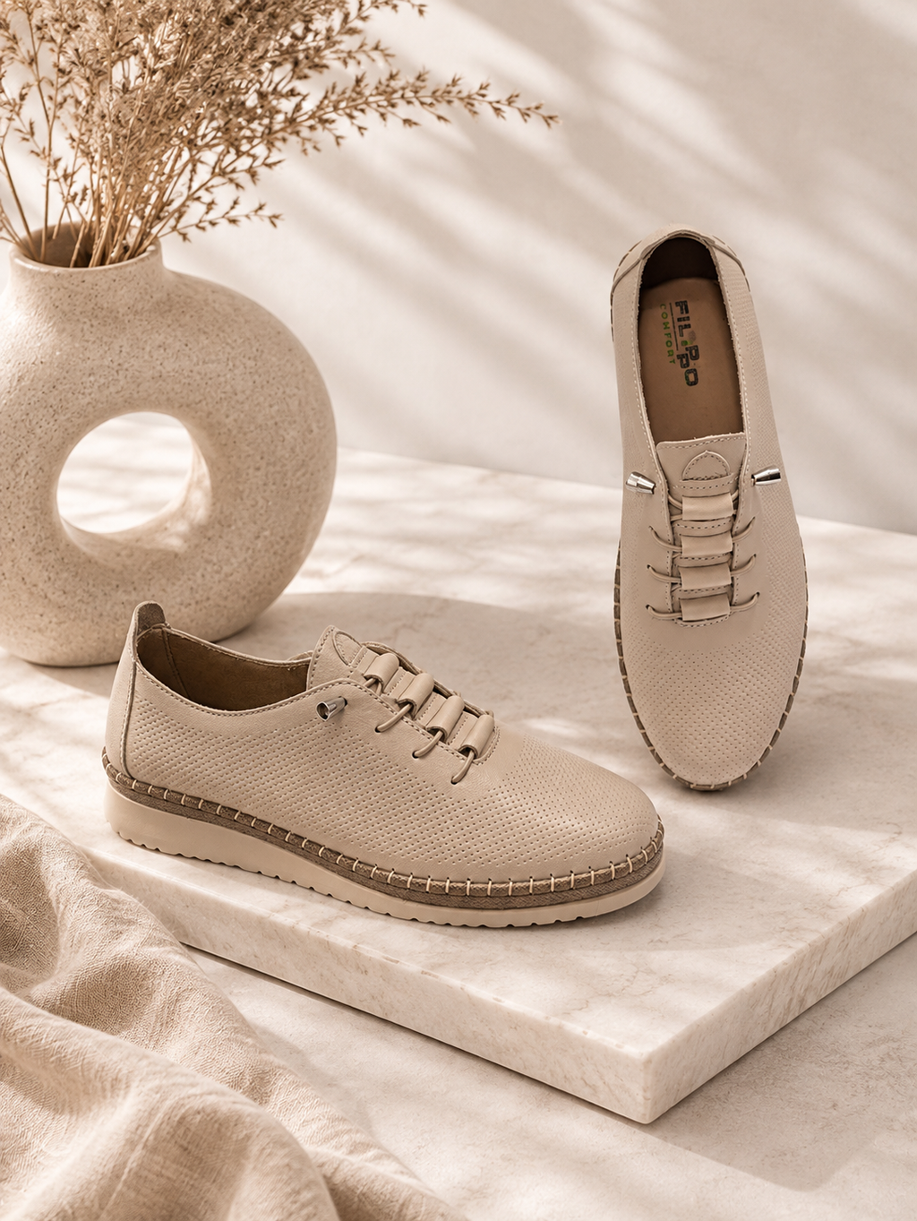 Filippo 7542 beige loafers