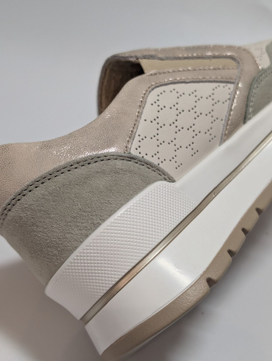 Sneakersy skórzane z suwakiem FIlippo 6777
