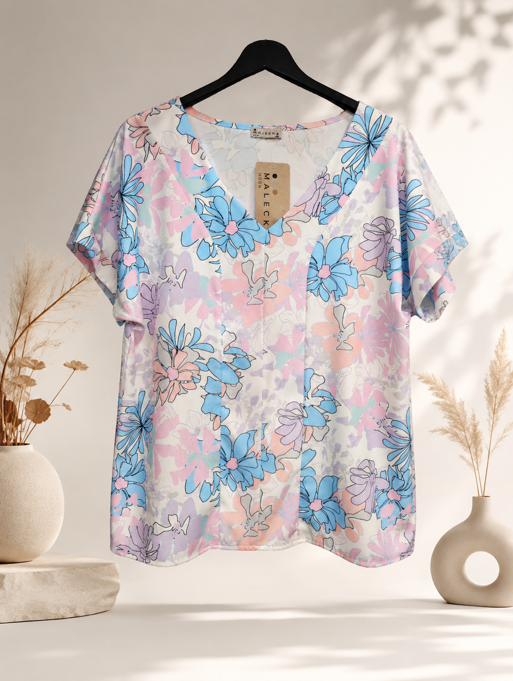 Flover V-neck blouse