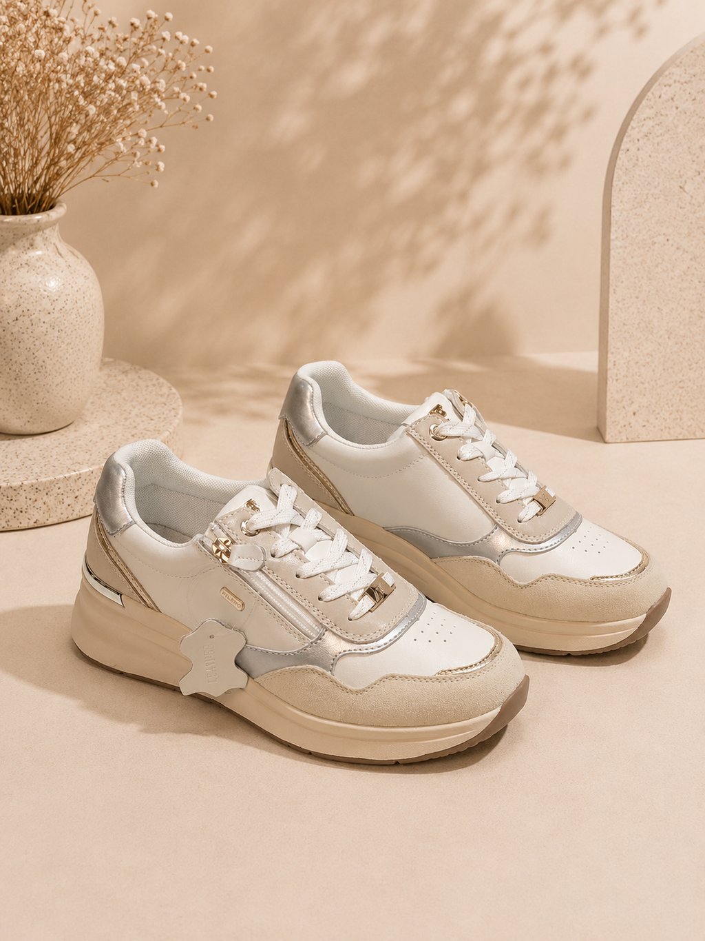 Filippo 7767 white leather sneakers