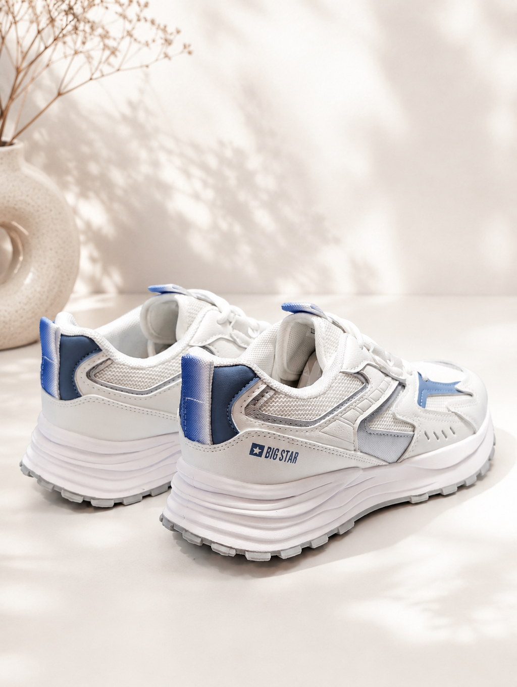 Big Star NN274094 białe sportowe buty