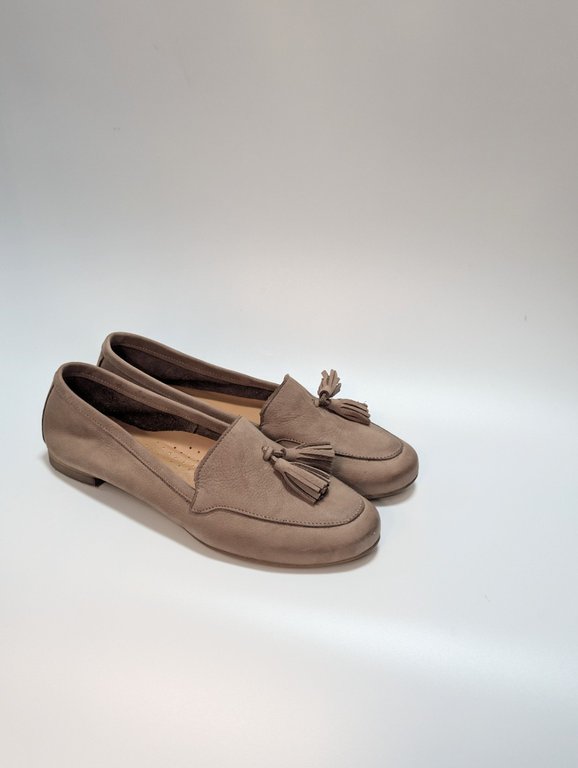 Mokasyny damskie skórzane jasny brąz Exquisite shoes